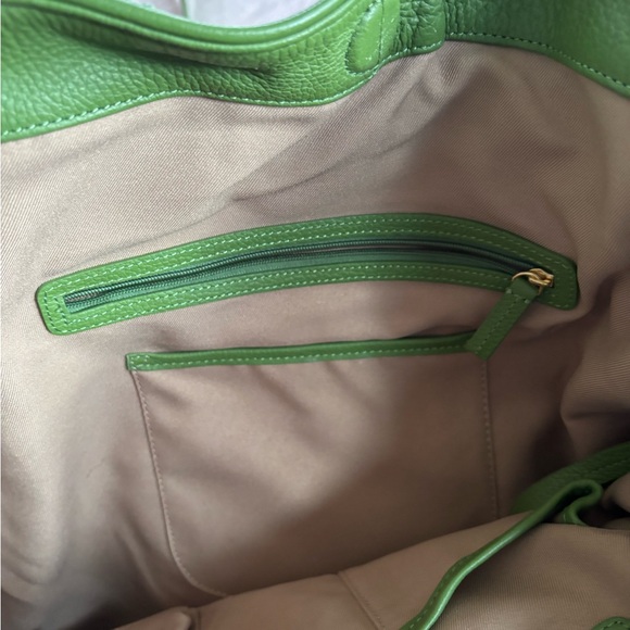 Isaac Mizrahi 3 Piece Green Leather Bag NWT - Picture 5 of 8